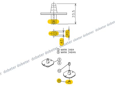 panasonic CM402 nozzle 3484 MTKU001757AB