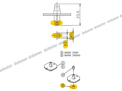panasonic CM402 nozzle 3484NNNN MTKU001756AB