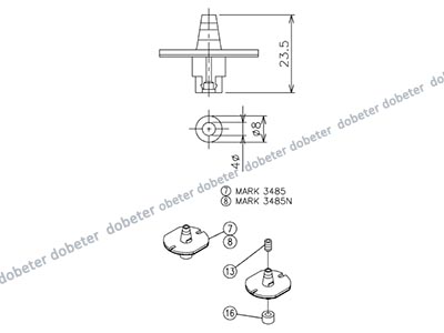 panasonic CM402 nozzle 3485 MTKU001759AB