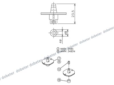 panasonic CM402 nozzle 3485NN MTKU001758AB
