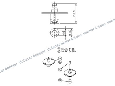 panasonic CM402 nozzle 3486 MTKU001761AB