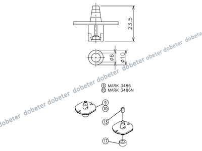 panasonic CM402 nozzle 3486NN MTKU001760AB